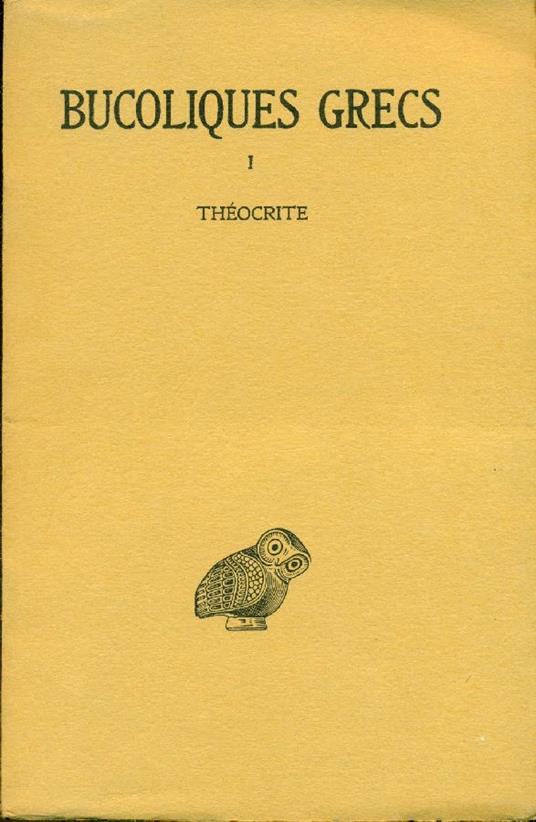 Tome I. Théocrite - copertina