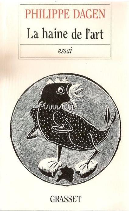 La haine de l'art - copertina