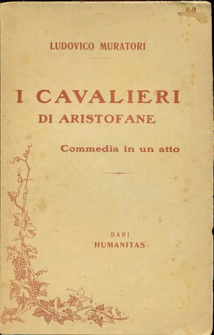 I cavalieri di Aristofane - copertina