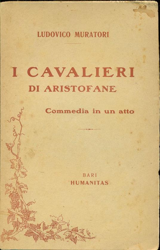 I cavalieri di Aristofane - copertina