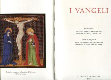 I Vangeli - copertina