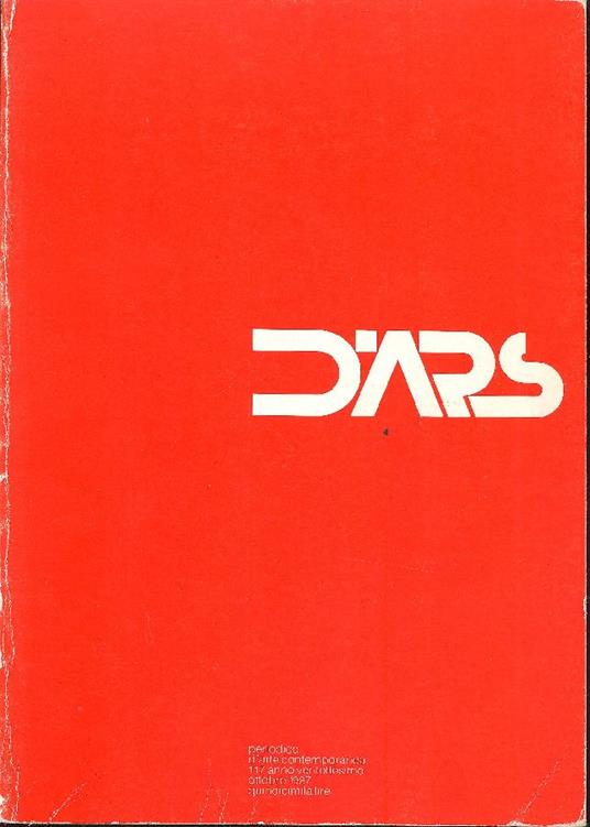 D'Ars. Ottobre 1987. N. 117 - copertina