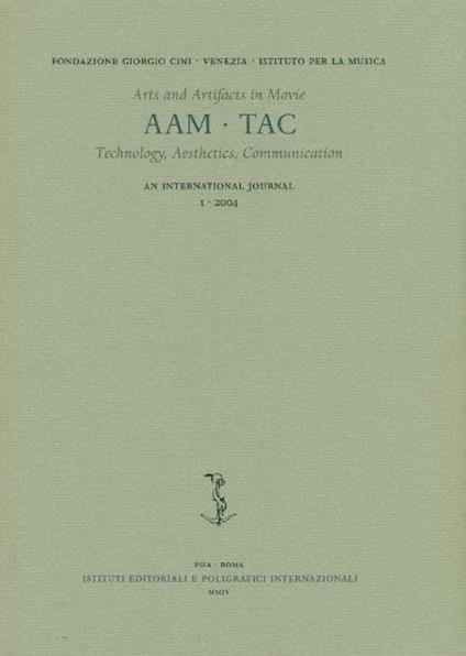 Musicalia. Annuario internazionale di studi musicologici - copertina