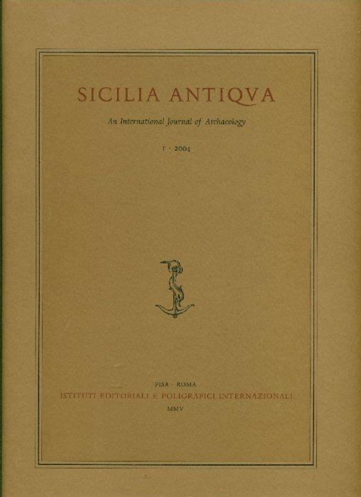Sicilia Antiqua. An International Journal of Archaeology. Annuale diretto da Ernesto De Miro - copertina