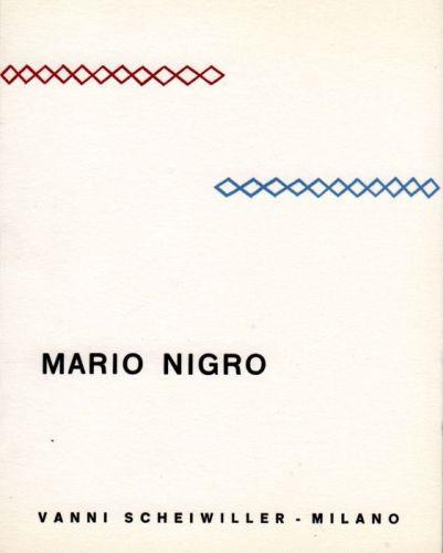 Mario Nigro - Mario Nigro - copertina