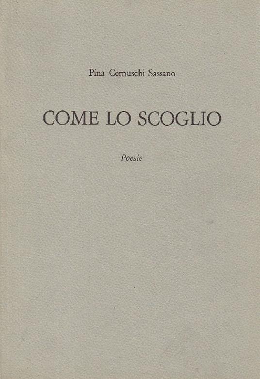 Come lo scoglio - copertina