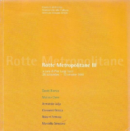 Rotte metropolitane III - copertina