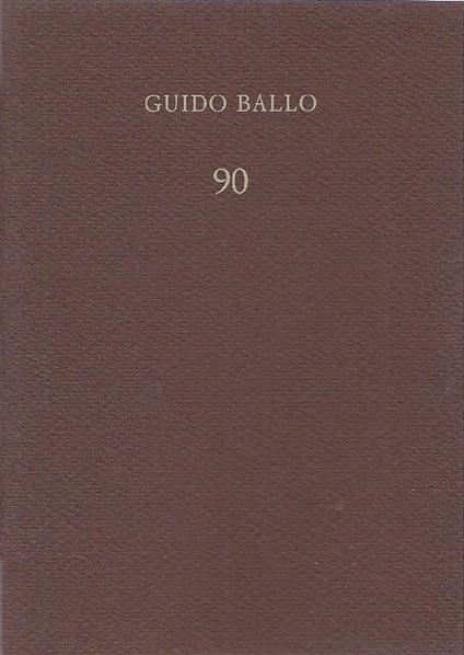 Nove poesie - Guido Ballo - copertina