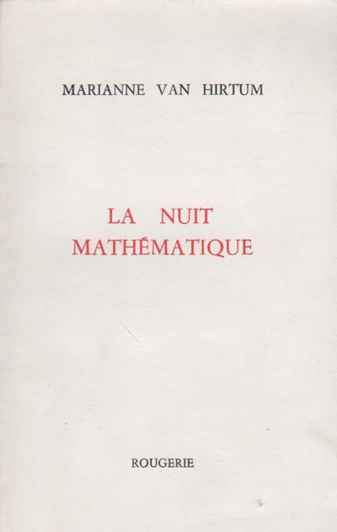 La nuit mathématique - copertina