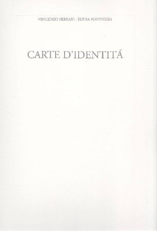 Carte d'identità 1967-2007 - copertina