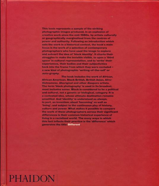 Different. A Historical Context. Contemporary Photographers and Black Identity - copertina