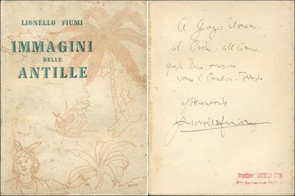 Immagini delle Antille - Lionello Fiumi - copertina