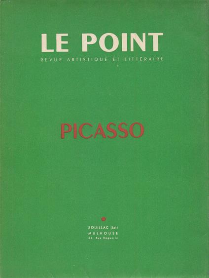 Le Point. Octobre 1952. Picasso - copertina