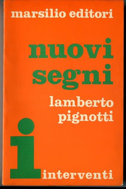 Nuovi Segni - Lamberto Pignotti - copertina