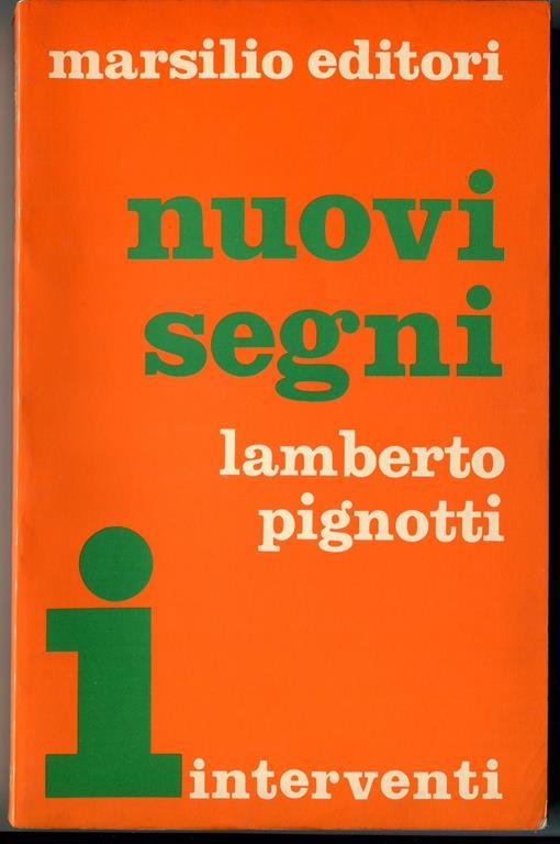 Nuovi Segni - Lamberto Pignotti - copertina
