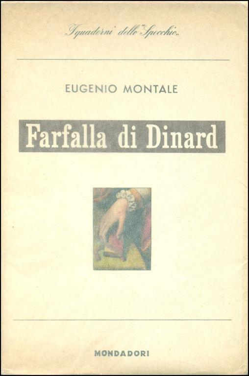 Farfalla di Dinard - Eugenio Montale - copertina