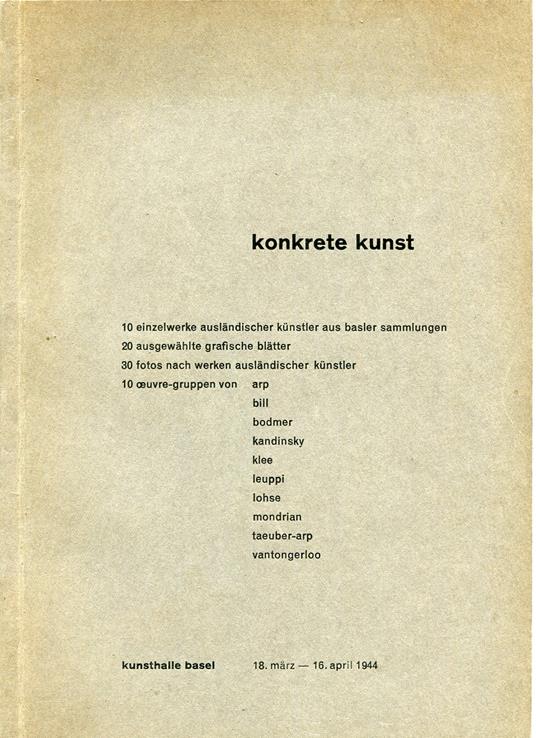 Konkrete Kunst - copertina