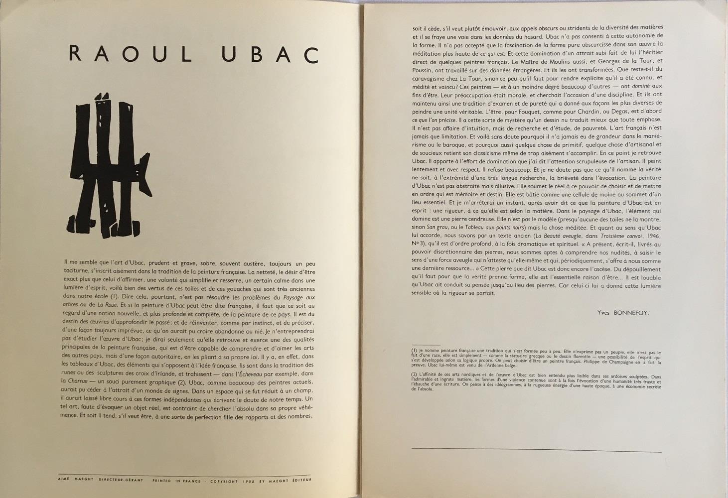 Raoul Ubac. N° 74-75-76. Avril Mai Juin 1955