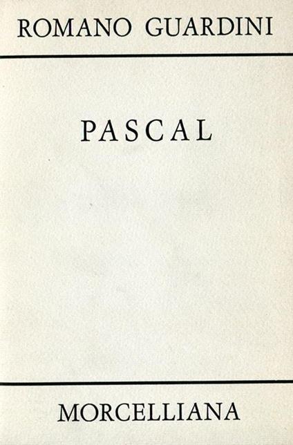 Pascal - Romano Guardini - copertina
