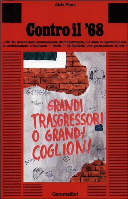 Contro il '68 - Aldo Ricci - copertina