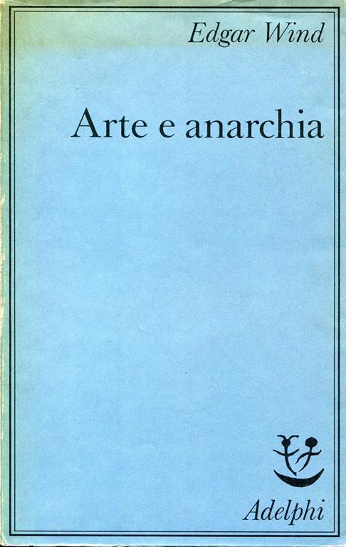 Arte e anarchia - Edgar Wind - copertina