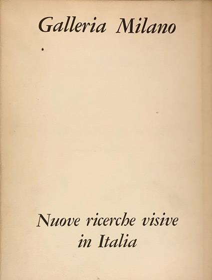 Nuove ricerche visive in Italia - Giorgio Kaisserlian - copertina