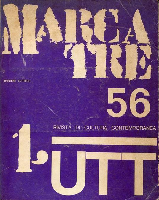 Marcatre UTT n. 56, 1970 (nuova numerazione n. 1) - copertina