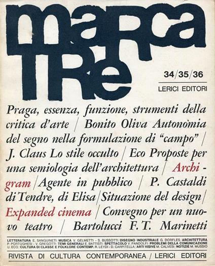 Marcatre 34-35-36. Dicembre 1967 - copertina