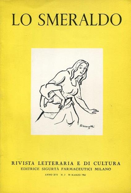 Lo Smeraldo. 30 marzo 1962, Anno XVI, N. 2 - copertina