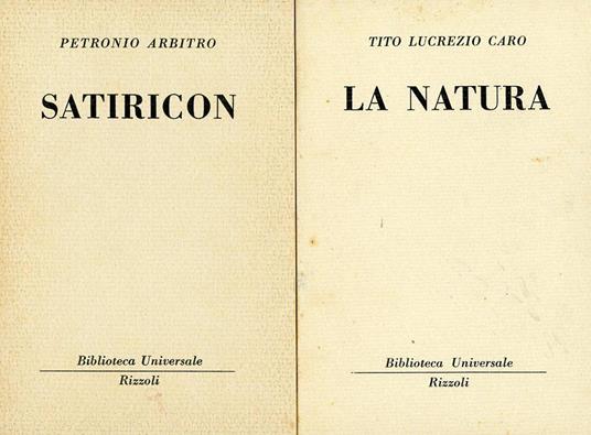 Satiricon - Arbitro Petronio - 2