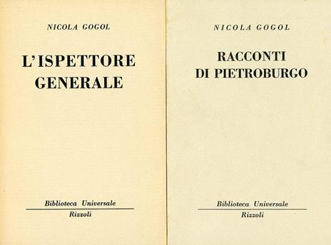 L' Ispettore Generale - Nikolaj Gogol' - copertina