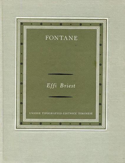 Effi Briest - Theodor Fontane - copertina