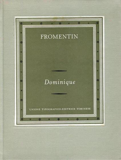 Dominique - Eugéne Fromentin - copertina