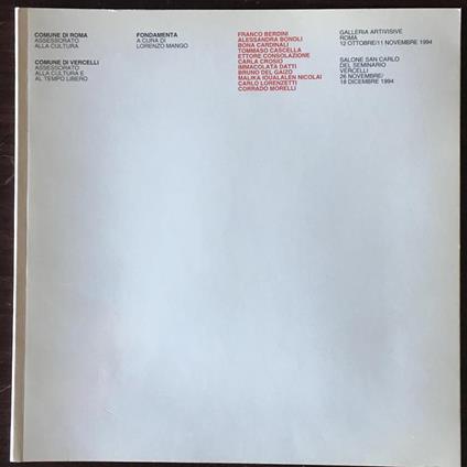 Fondamenta - Lorenzo Mango - copertina