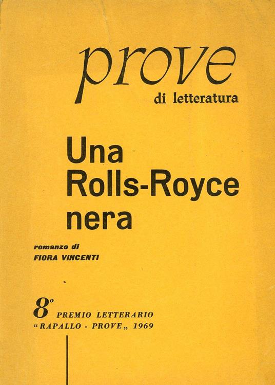 Una rolls-royce nera - Fiora Vincenti - copertina