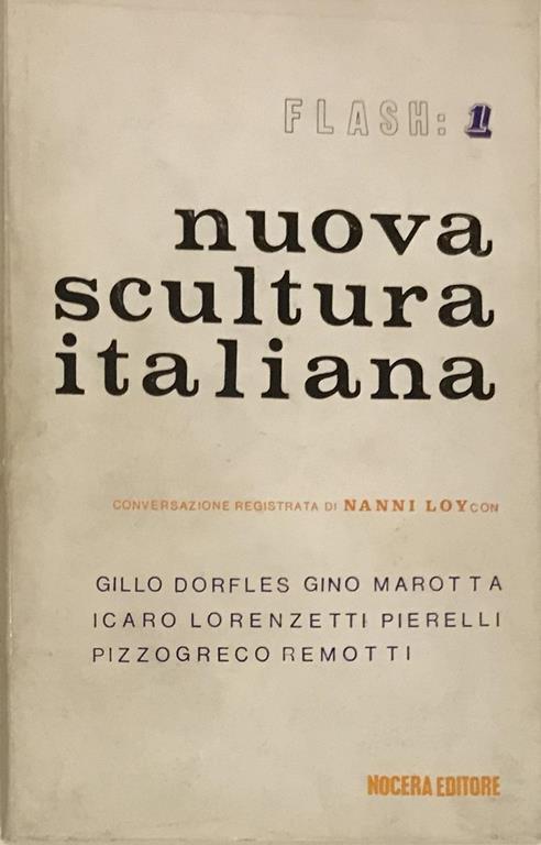 Nuova scultura italiana - Nanni Loy - copertina