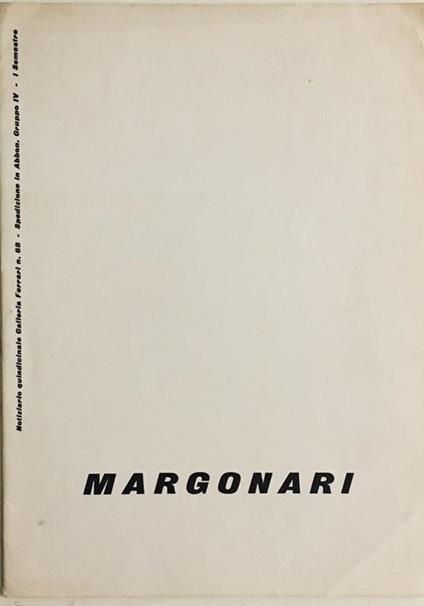 Margonari - Renzo Margonari - copertina