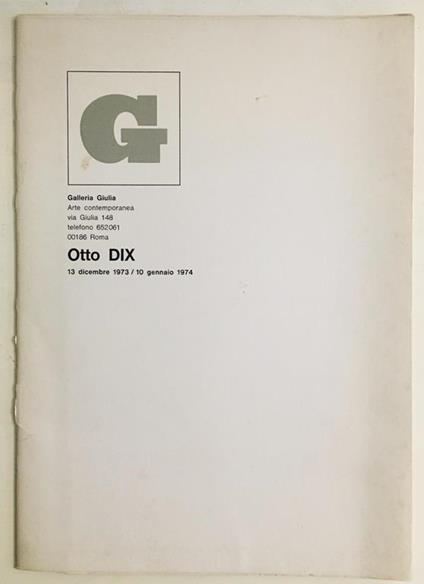 Otto Dix - Otto Dix - copertina