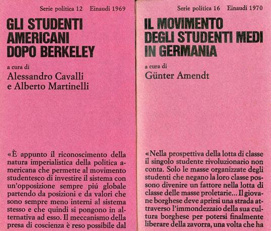 Gli studenti americani dopo Berkeley - Alberto Martinelli - copertina