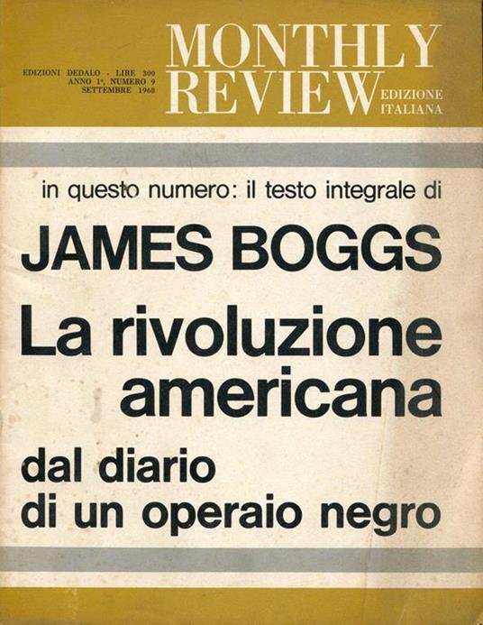 Monthly review. 1968 (nn. 9 - 10-11) - 1969 (n. 11) - 1970 (nn. 1/2 - 3 - 4/5 - 7 - 11) - 1972 (n. 11/12) - copertina