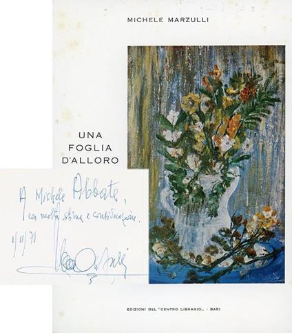 Una foglia d'alloro - Michele Marzulli - copertina