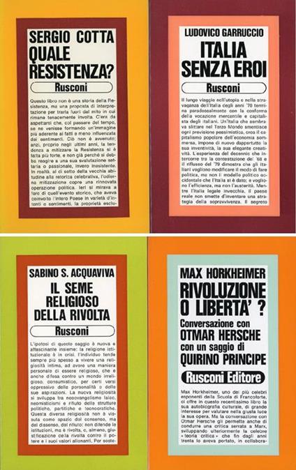 Quale resistenza? - Sergio Cotta - copertina