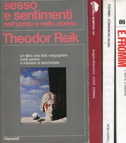 Sesso e sentimenti nell'uomo e nella donna - Theodor Reik - copertina