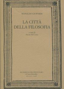 La città della filosofia - Monaldo Leopardi - copertina