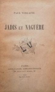 Jadis et Naguère. Nouvelle Edition - Paul Verlaine - copertina
