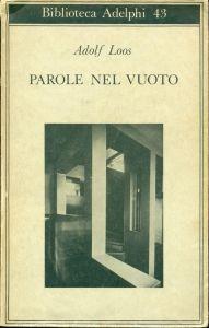 Parole nel vuoto - Adolf Loos - copertina