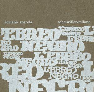 L' ebreo negro - Adriano Spatola - copertina