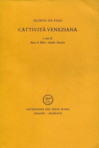 Cattività veneziana - Filippo De Pisis - copertina