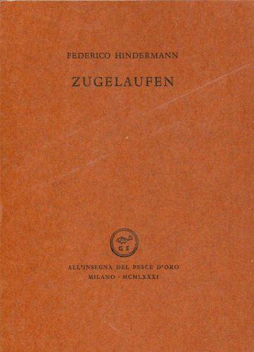 Zugelaufen - Federico Hindermann - copertina