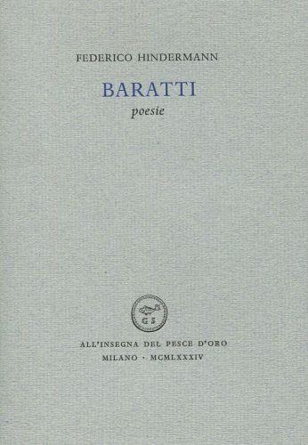 Baratti. Poesie - Federico Hindermann - copertina